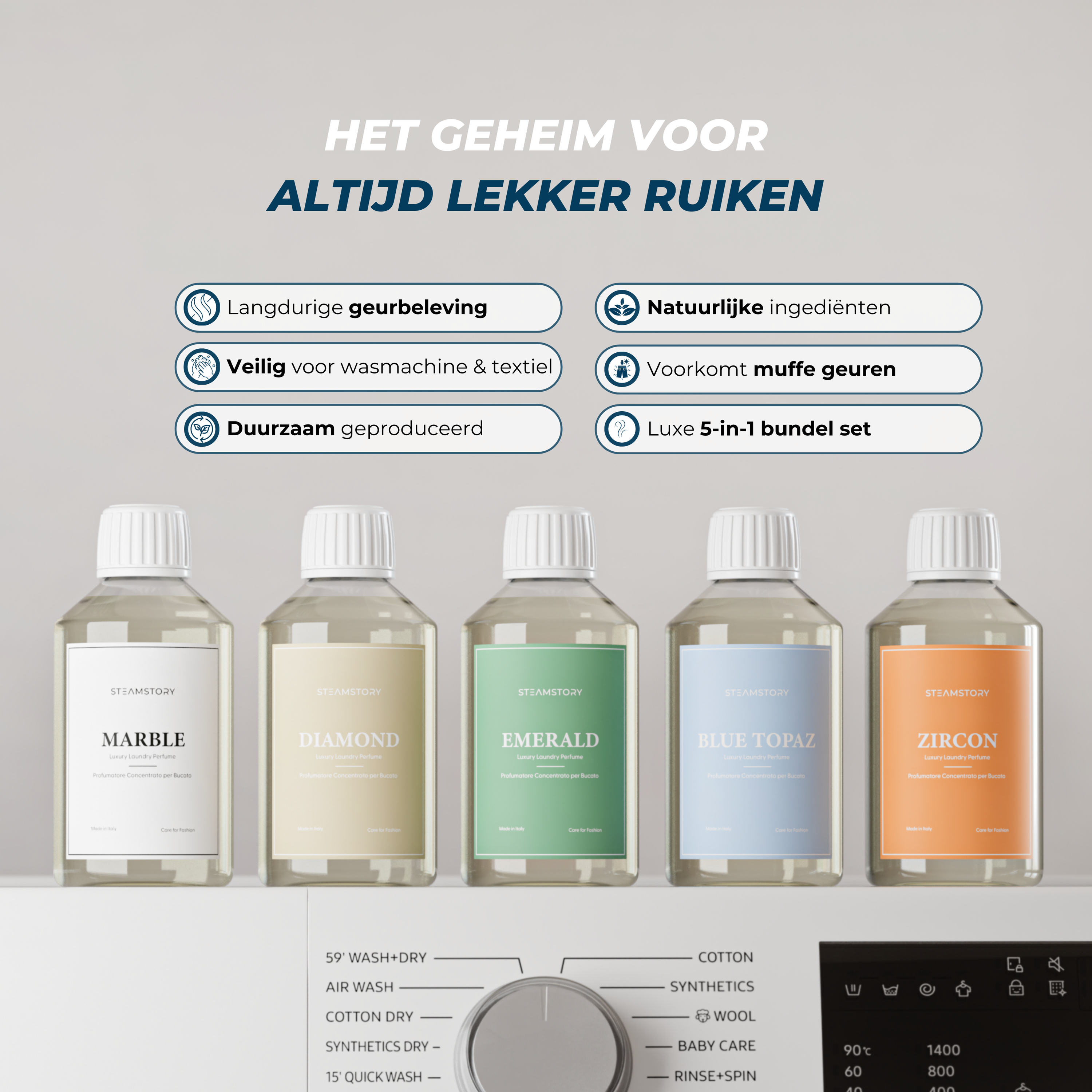 Laundry Perfume Bundle Set (5x250ML)